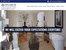 Tablet Screenshot of optimumrealty.com
